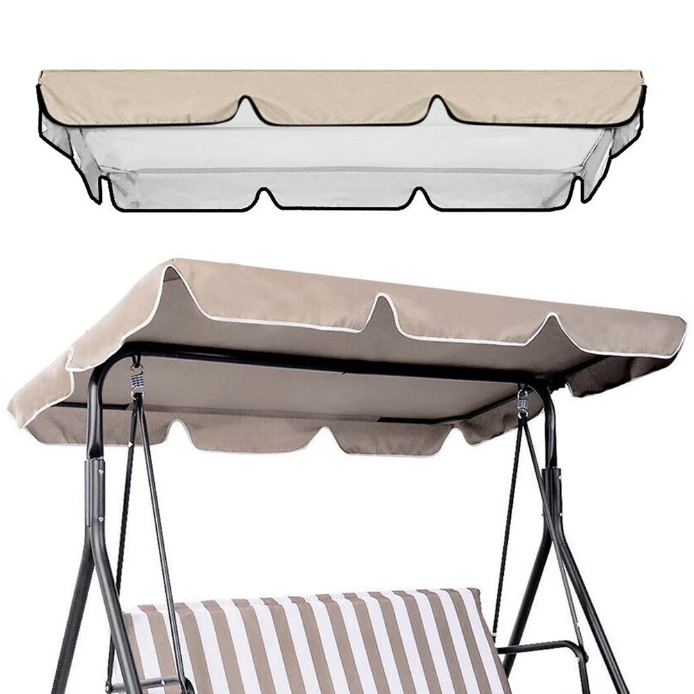 Beige Swing Top Cover Canopy Replacement for Patio Outdoor Swing U541