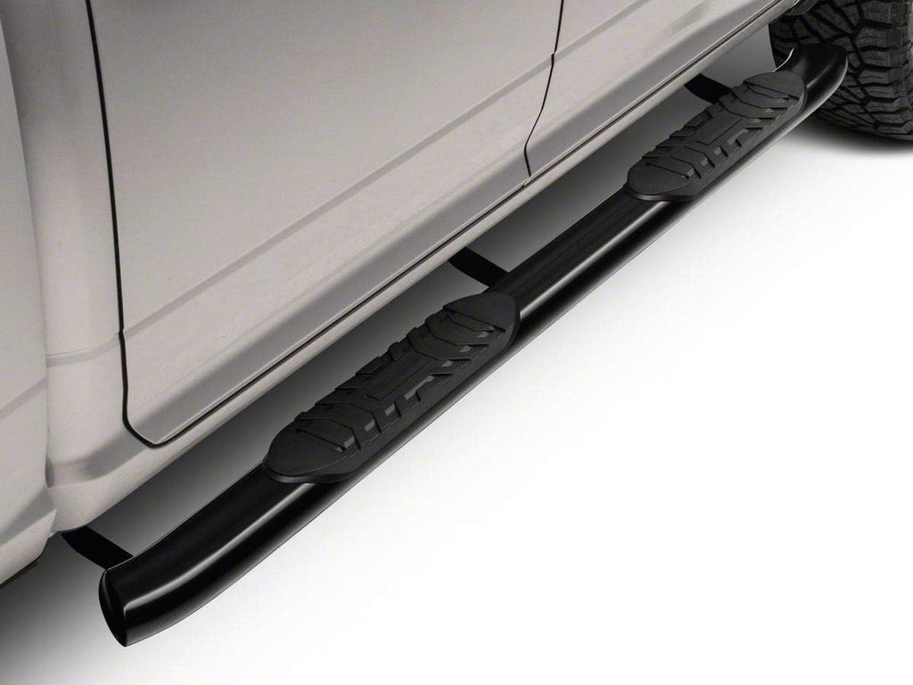 Black 5-Inch Oval Bent End Side Step Bars O301162
