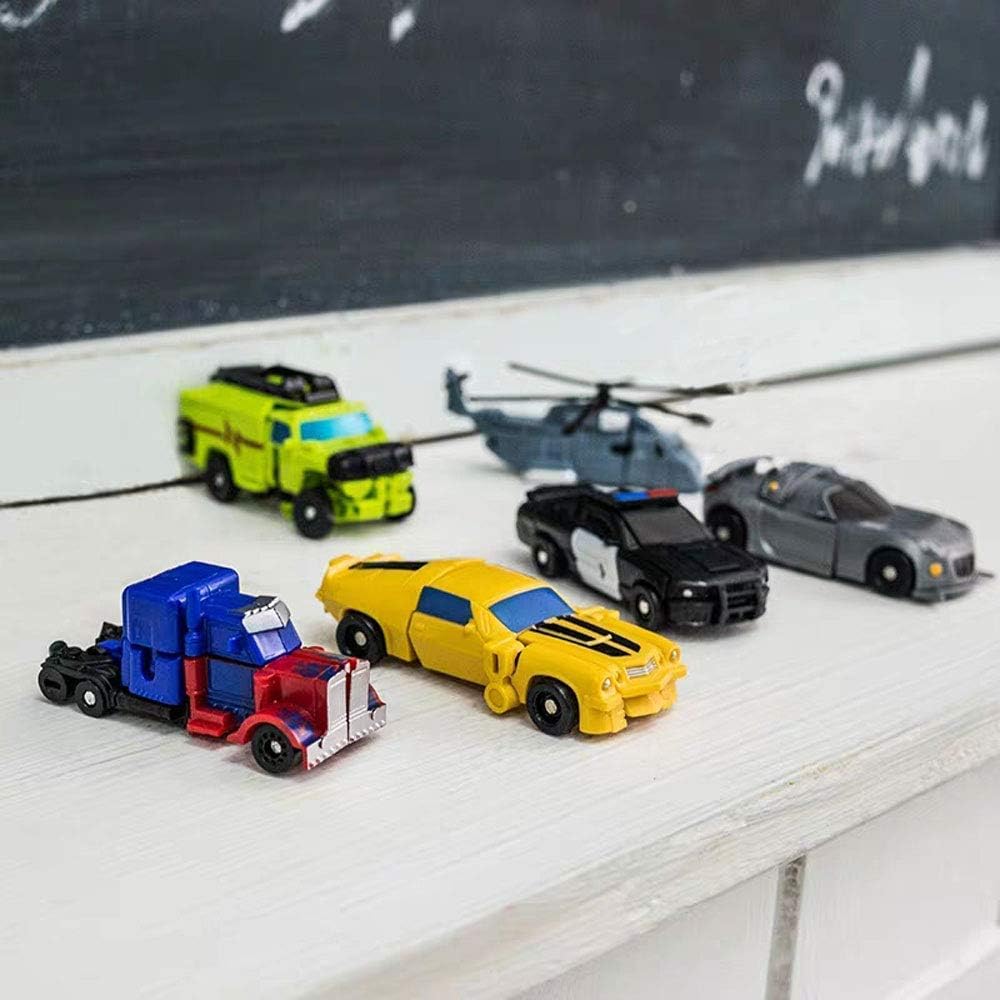 6 PCS Car Robot Toys Mini Action Figure R729