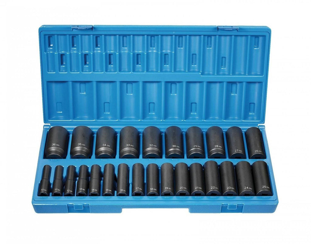 1/2in Dr. 26 pc. 12 Point Deep Length Metric Set A228