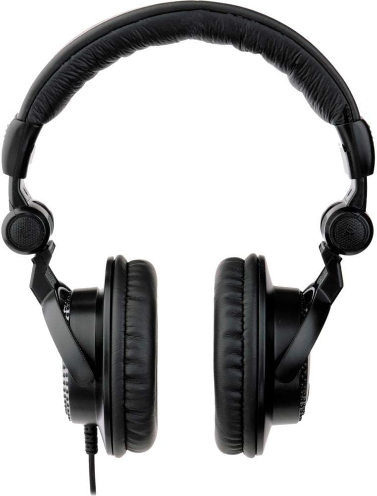 Small-Format Analog Mixing Console with Monitor Headphones, Fastener Straps (10-Pack) & XLR Cable Bundle Q71253