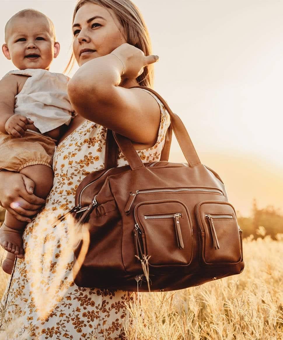 Faux Leather Nappy Bag A2861