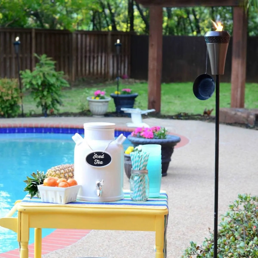 66 inch Metal TIKI Torch with Large Flame M581