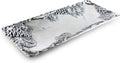 Metal Grapevine Oblong Serving Tray Sand Casted in Aluminum 19 inch x 8 inch Pack of 2 L366077