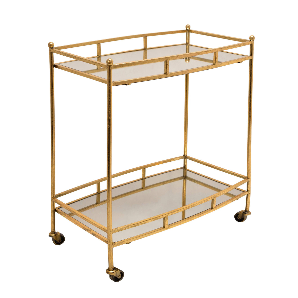 Gold 2 Tier Metal Bar Cart Z39435