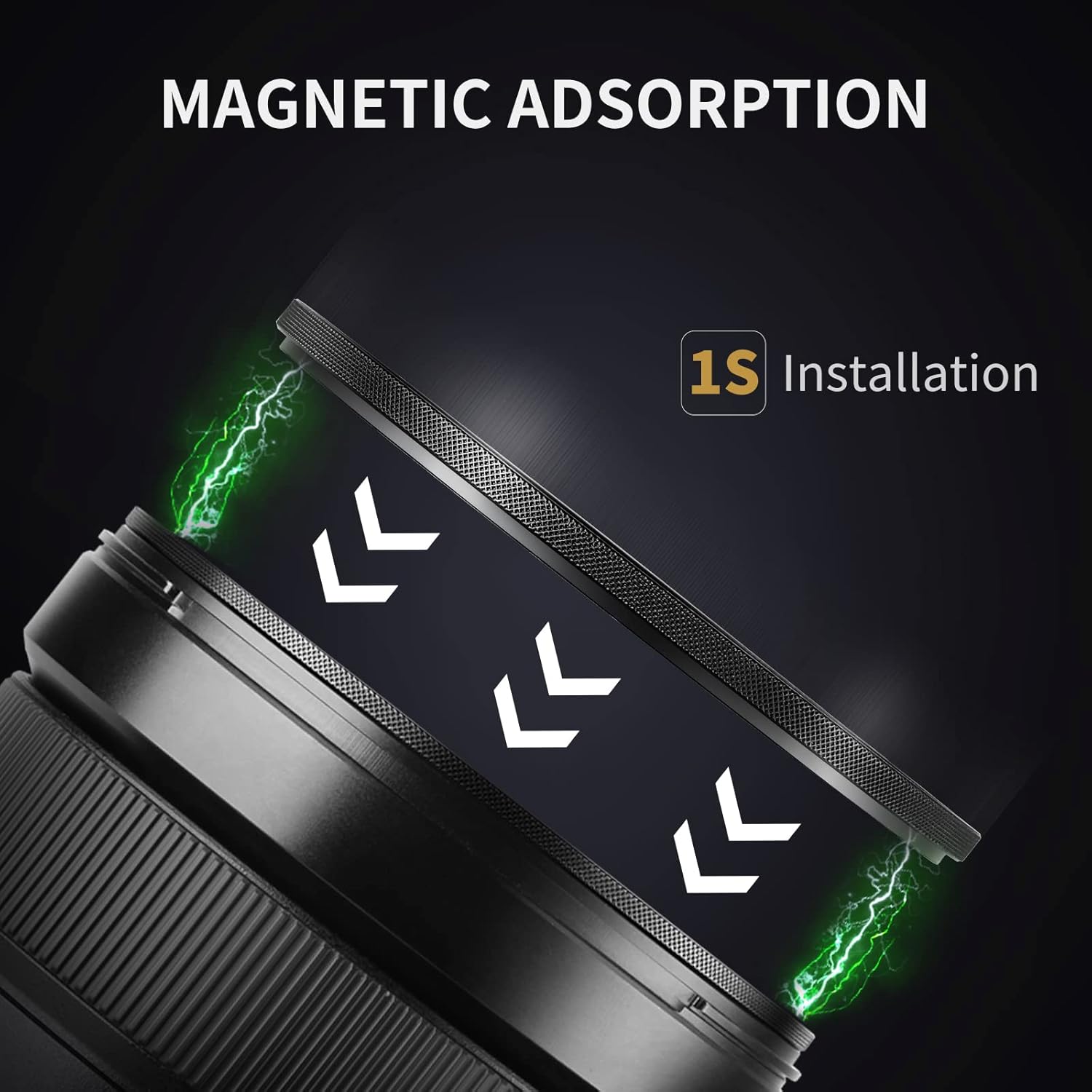 55mm Magnetic ND64 Lens Filter 6-Stop Fixed Neutral Density Filter Pack of 2 M8782