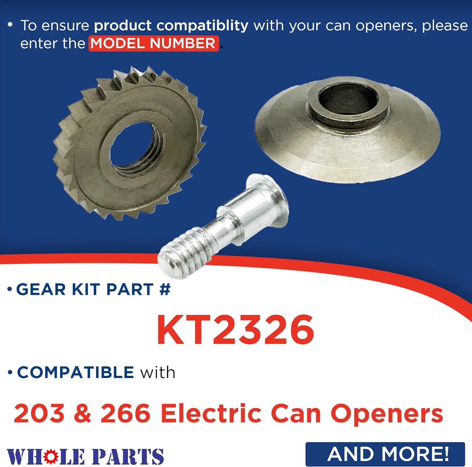 Knife and Gear Kit for Electric Can Openers M62009