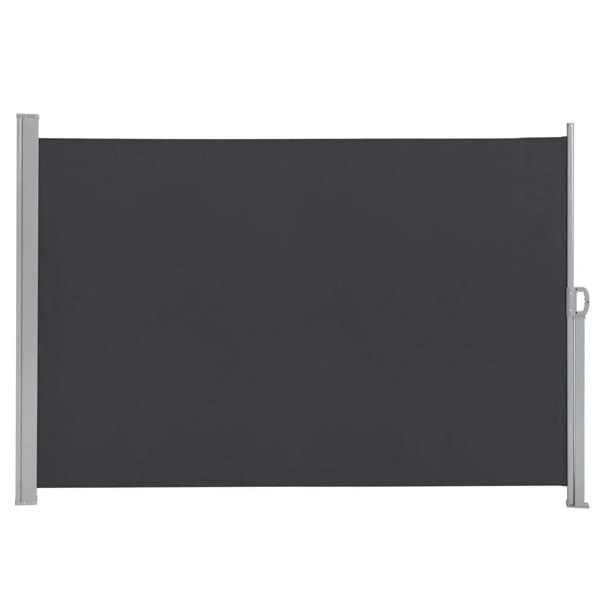 Outdoor Aluminum Handle Shed Partition Windshield Canopy Dark Gray J87803