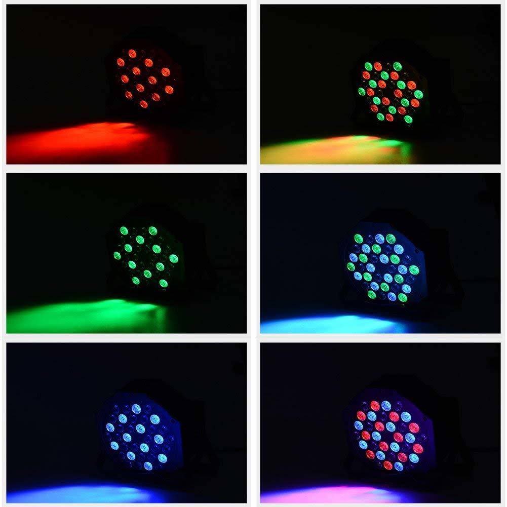 36LEDs Stage Lighting with Remote and DMX Control - 4 Pack B121324
