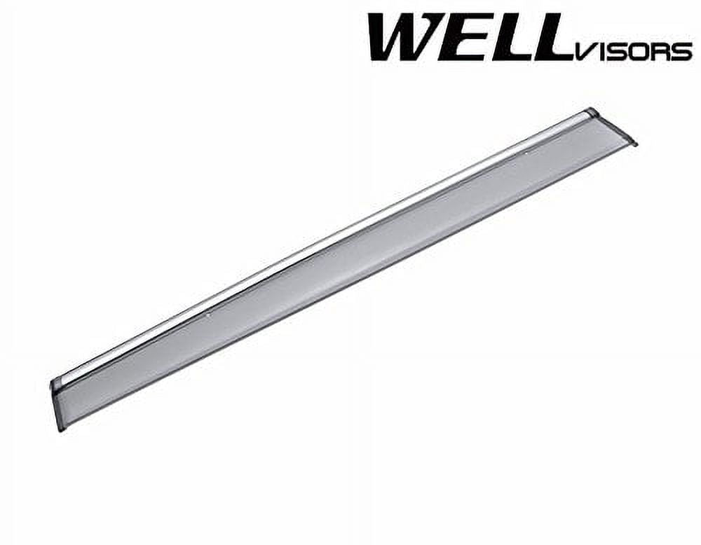 Side Window Wind Deflector Visors with Chrome Trim S6701