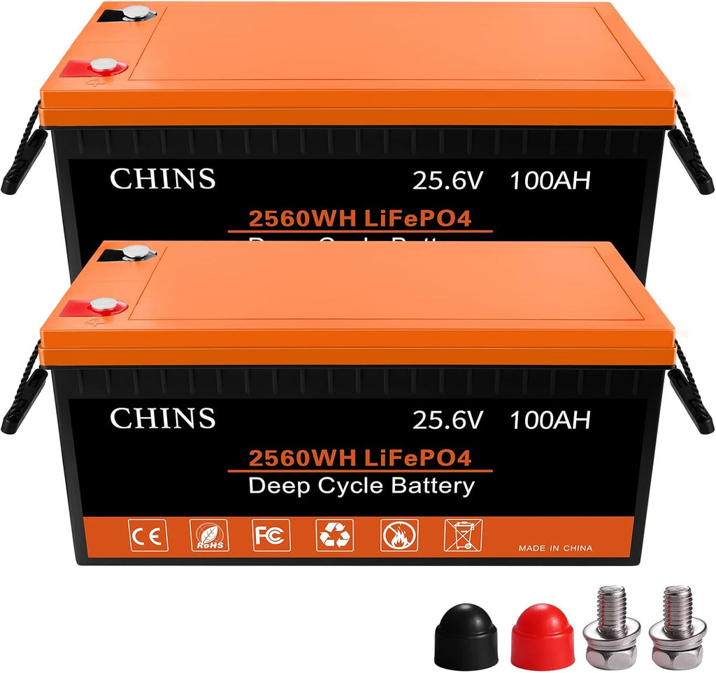 12V 100AH LiFePO4 Lithium Battery with Built-in 100A BMS P330