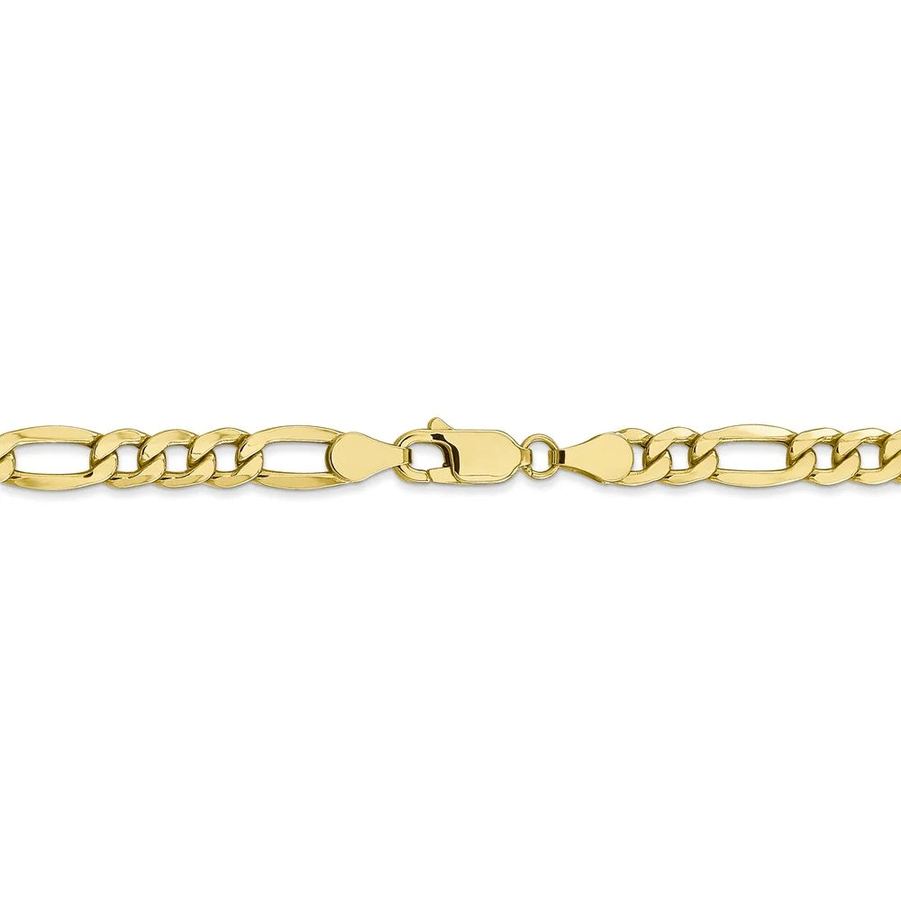 10kt Yellow Gold 20 inch Figaro Chain with Lobster Clasp O939556