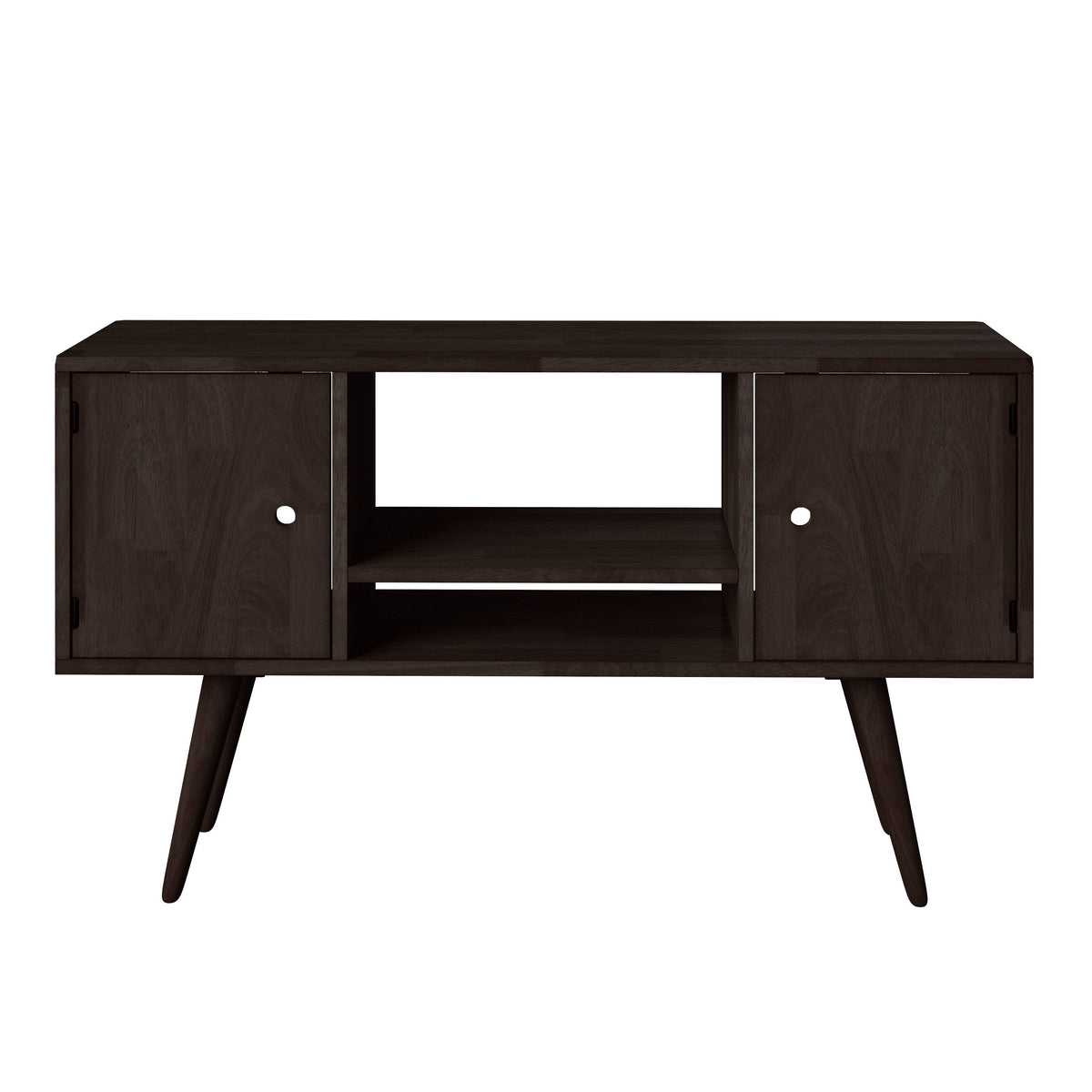 Brown Wood Entertainment Cabinet with Doors W204428