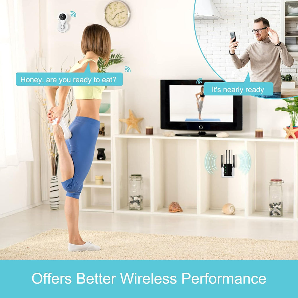 WiFi Extender 1200 Mbps Dual-Band Wireless Signal Booster Pack of 2 X778