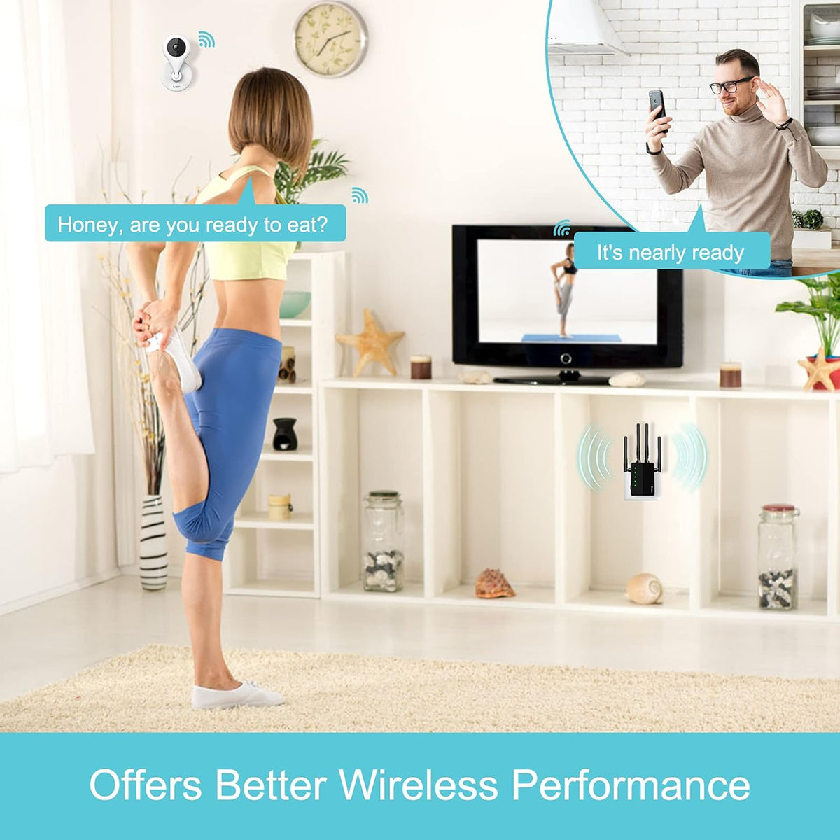 WiFi Extender 1200 Mbps Dual-Band Wireless Signal Booster Pack of 2 X778
