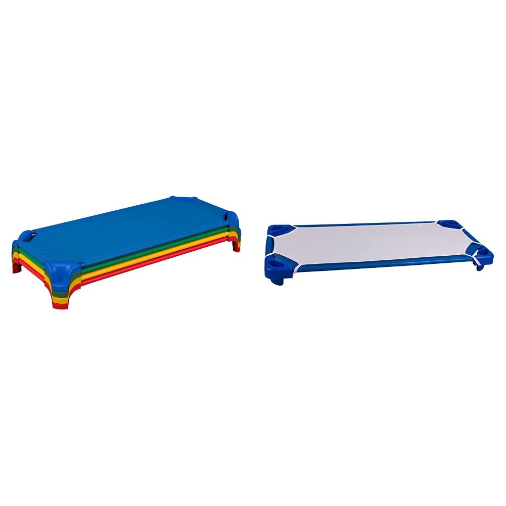 Blue Stackable Daycare Cot (Pack of 6) V180476