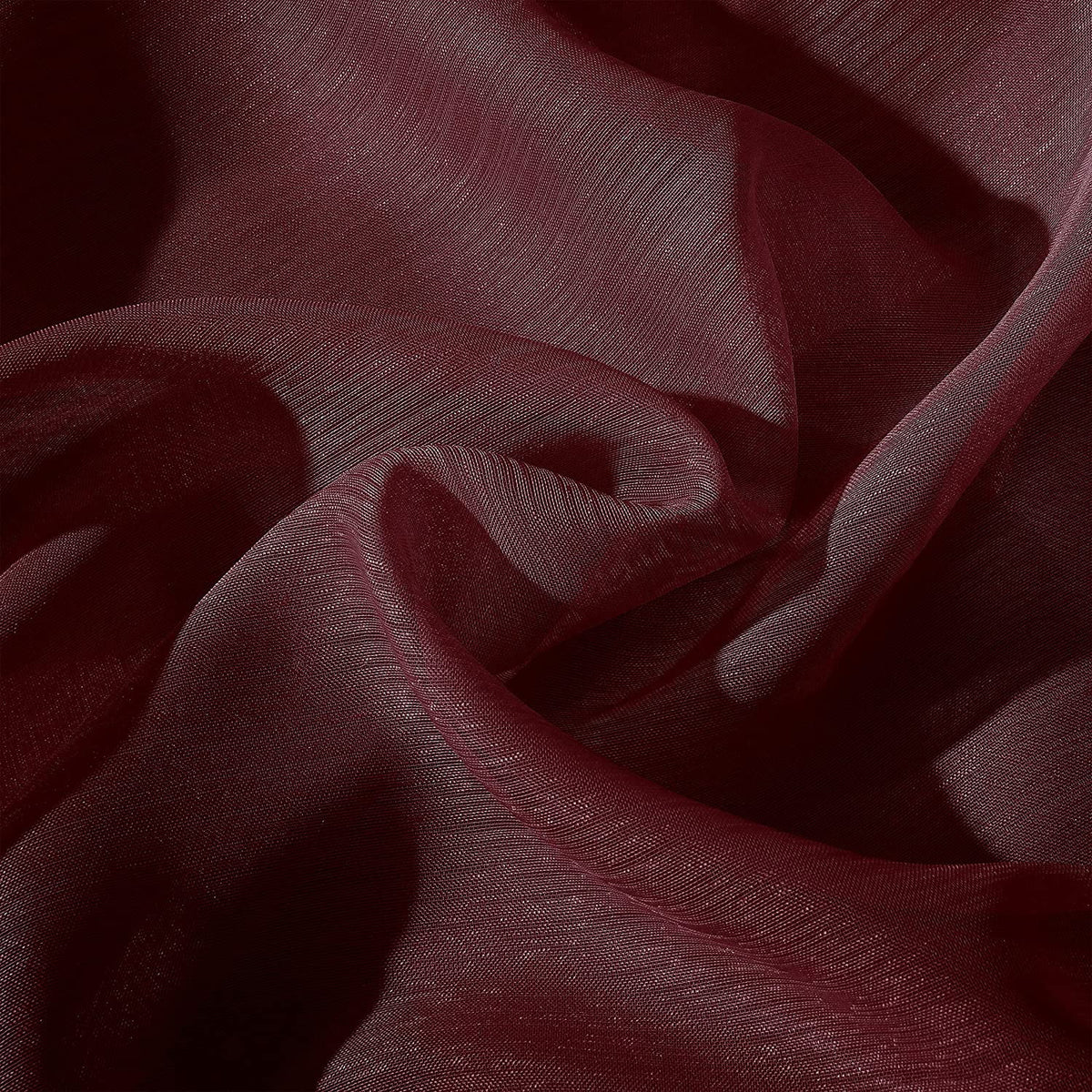Burgundy Semi-Sheer Grommet Curtain Panel Pair, 108" x 84" K766082