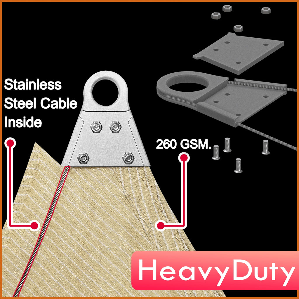 Black Right Triangle Sun Shade Sail Canopy Awning P922932