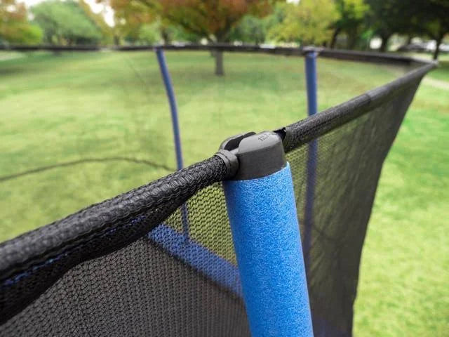 Blue Rectangular Trampoline with Safety Net Siding V320