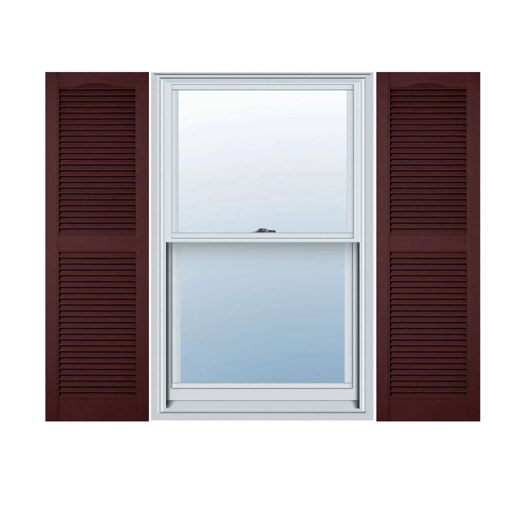 Bordeaux Vinyl Open Louver Shutters O131