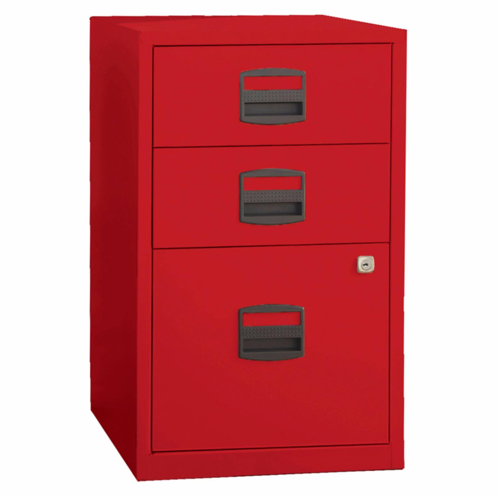 Green Three Drawer Steel Filing Cabinet R3307