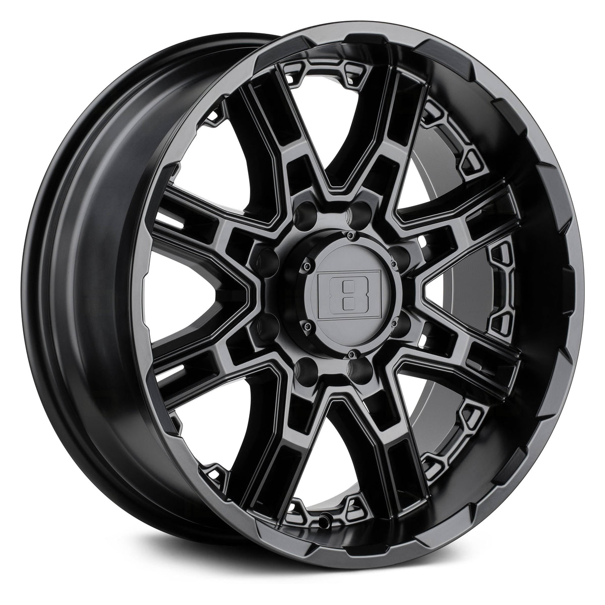 20x10 8x180 -23mm Black Wheel D46904
