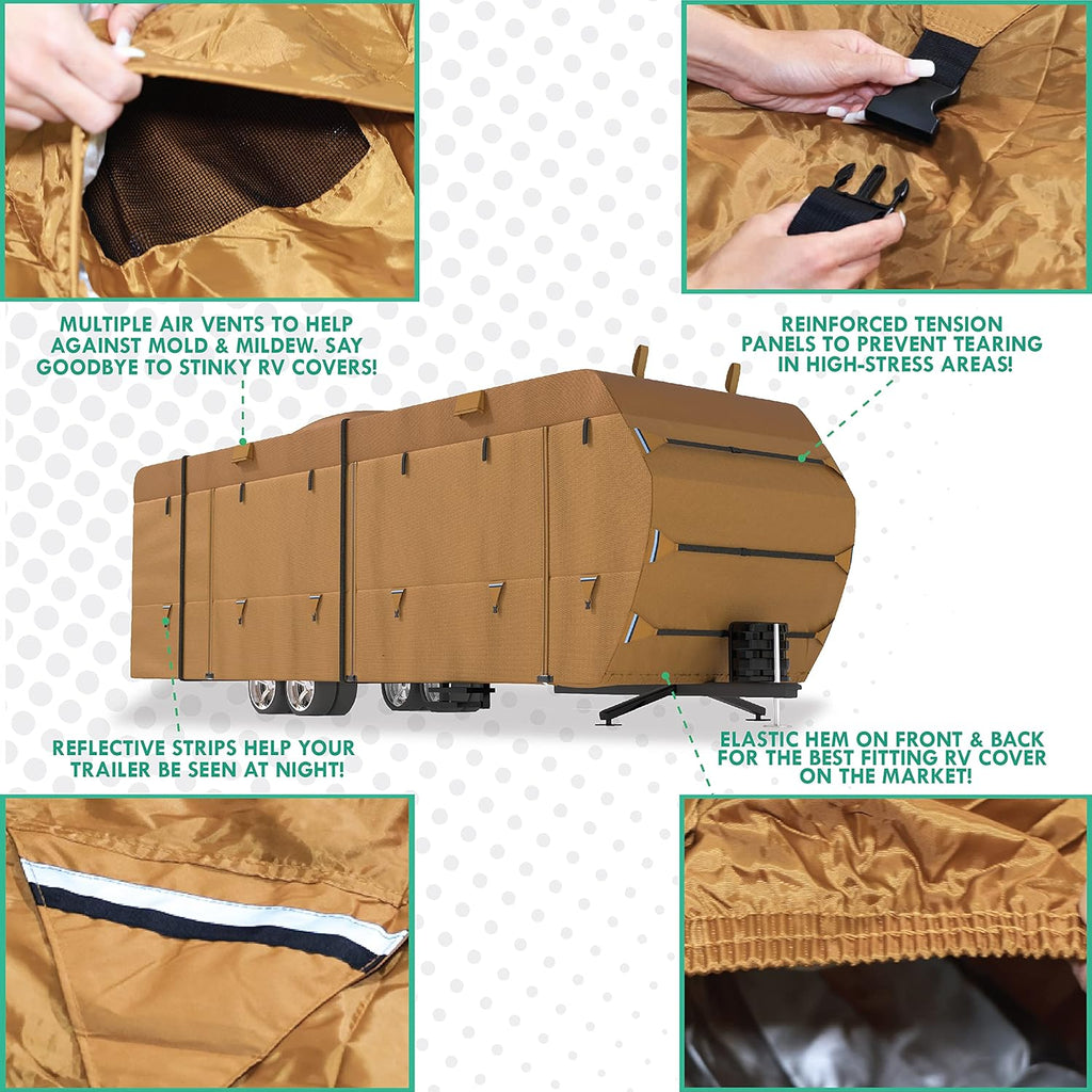 RV Trailer Covers with Storage Bag M7883