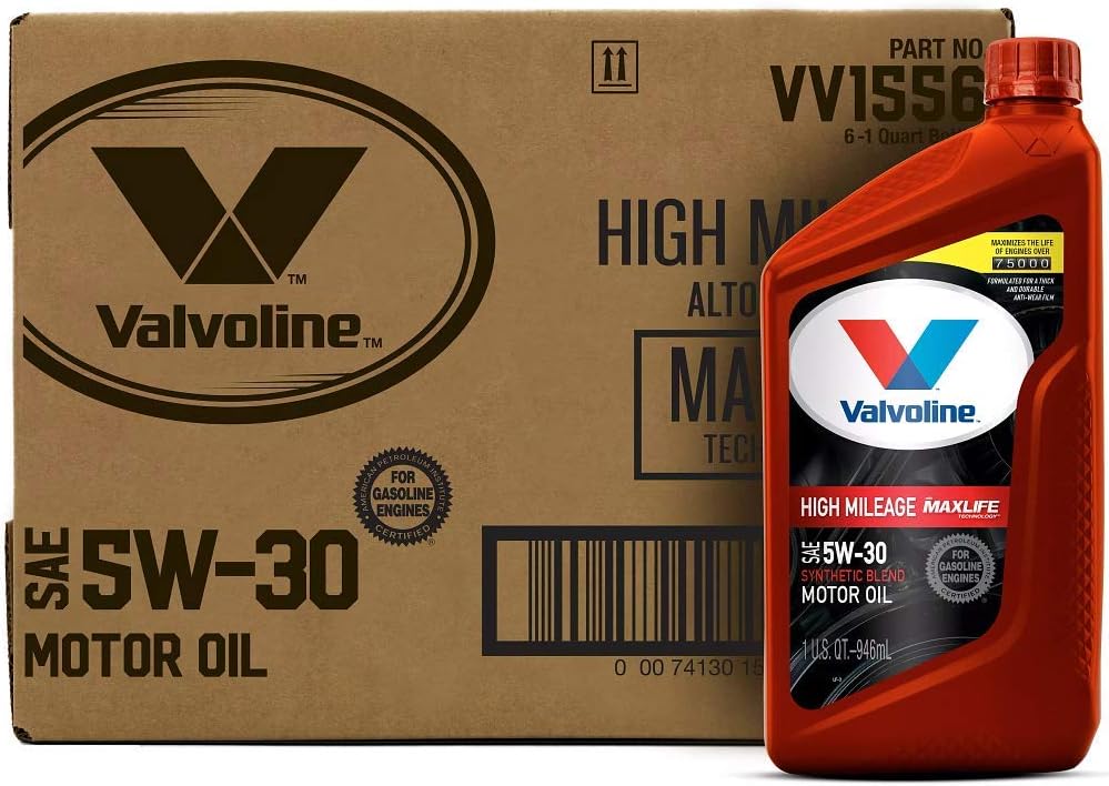 SAE 10W-40 Synthetic Blend Motor Oil 5 QT, Case of 3, Pack of 2 S909