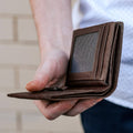 Brown California Slim Vertical Wallet H173
