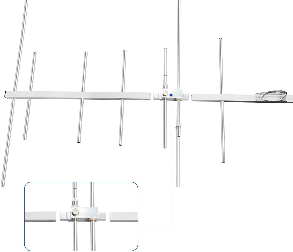 Dual Band Outdoor Yagi Antenna, 8 Elements 3 Sections E35180
