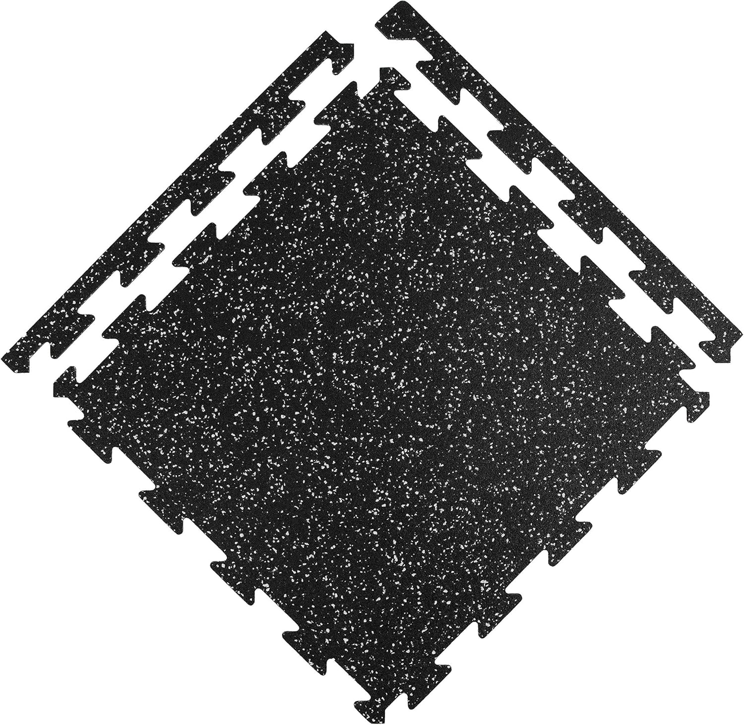 1/4 Inch Thick Eco-Lock Rubber Interlocking Floor Tiles P845570