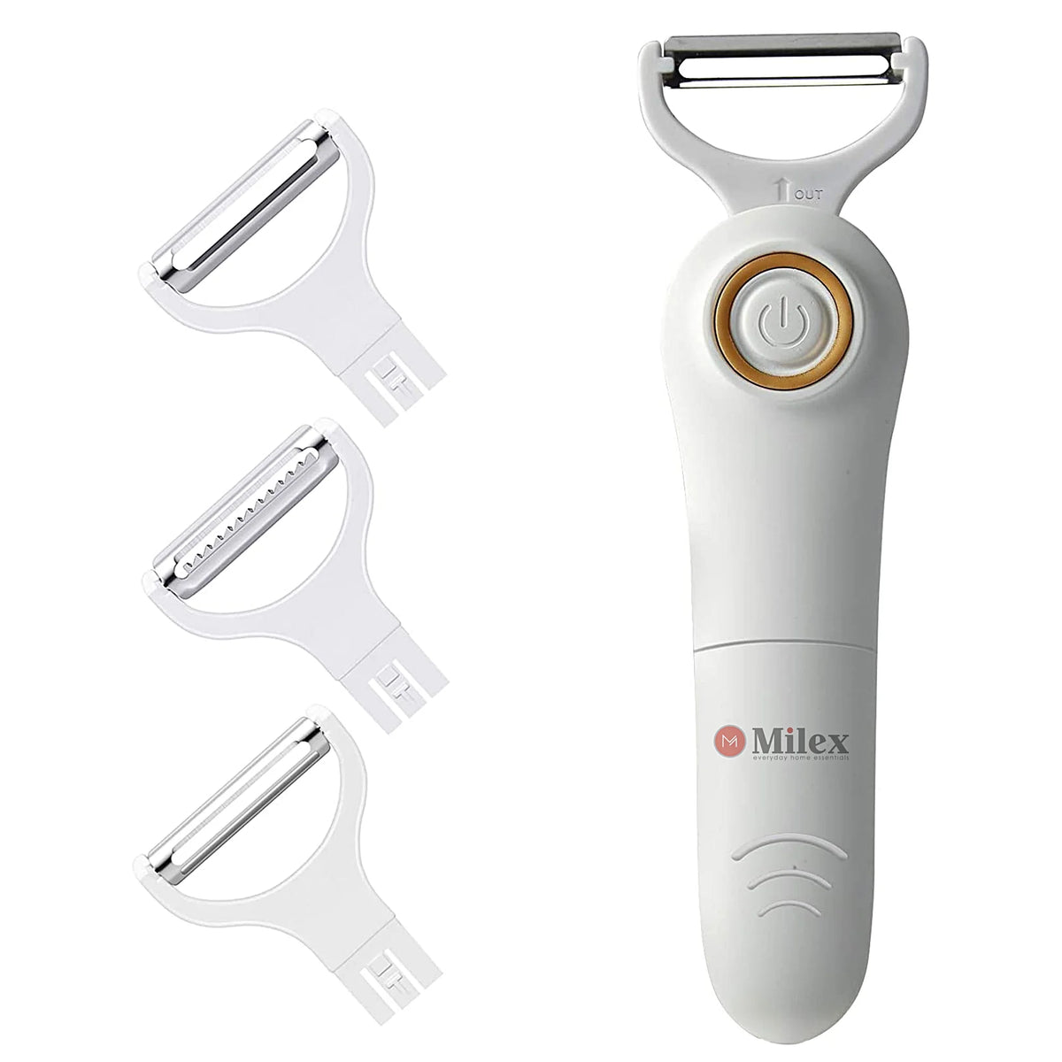 Electric Handheld 3 IN 1 Peeler with Stainless Steel Blades F9641