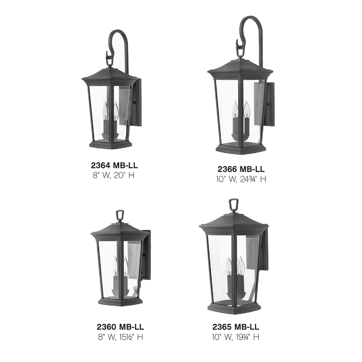 Museum Black LED Wall Mount K961825