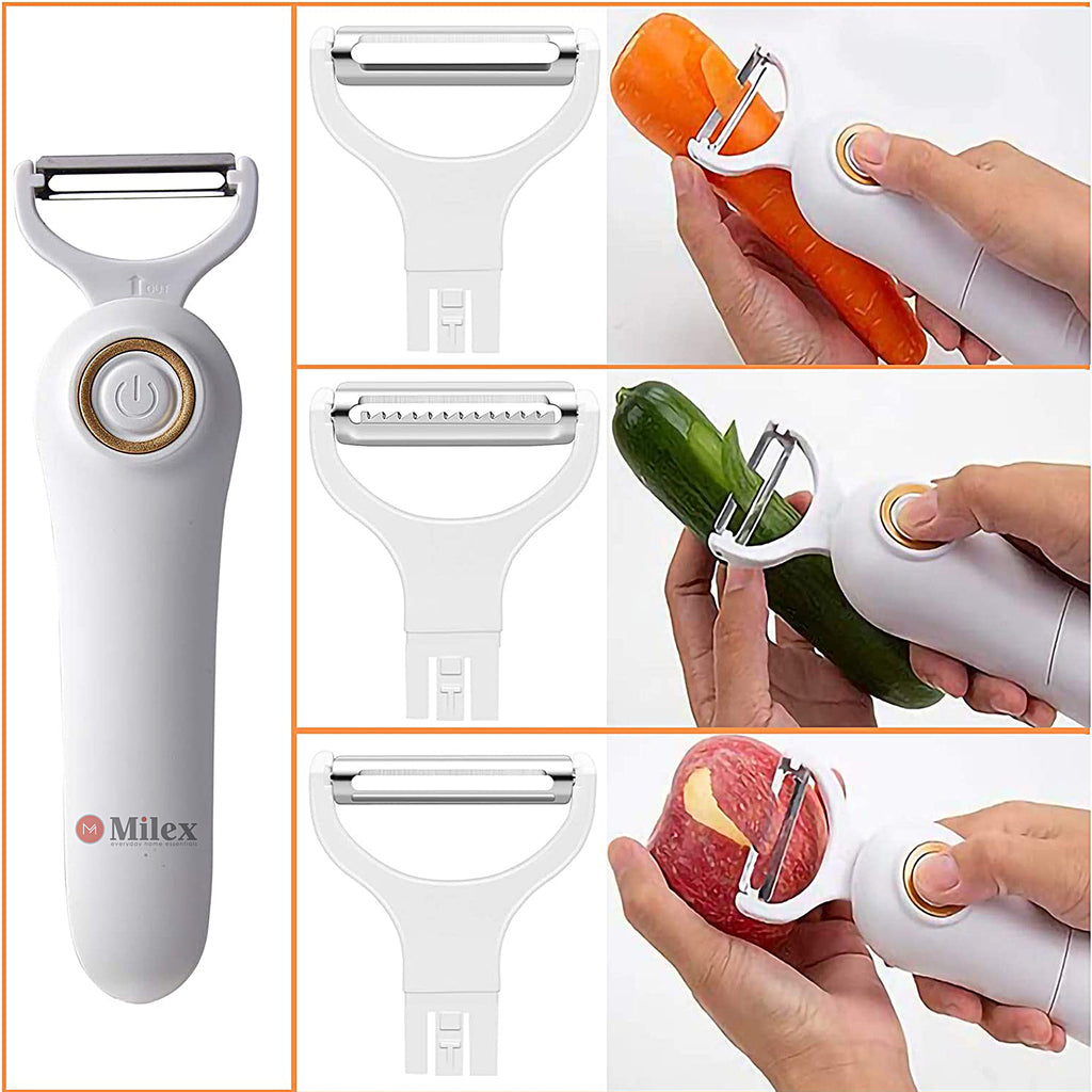 Electric Handheld 3 IN 1 Peeler with Stainless Steel Blades F9641