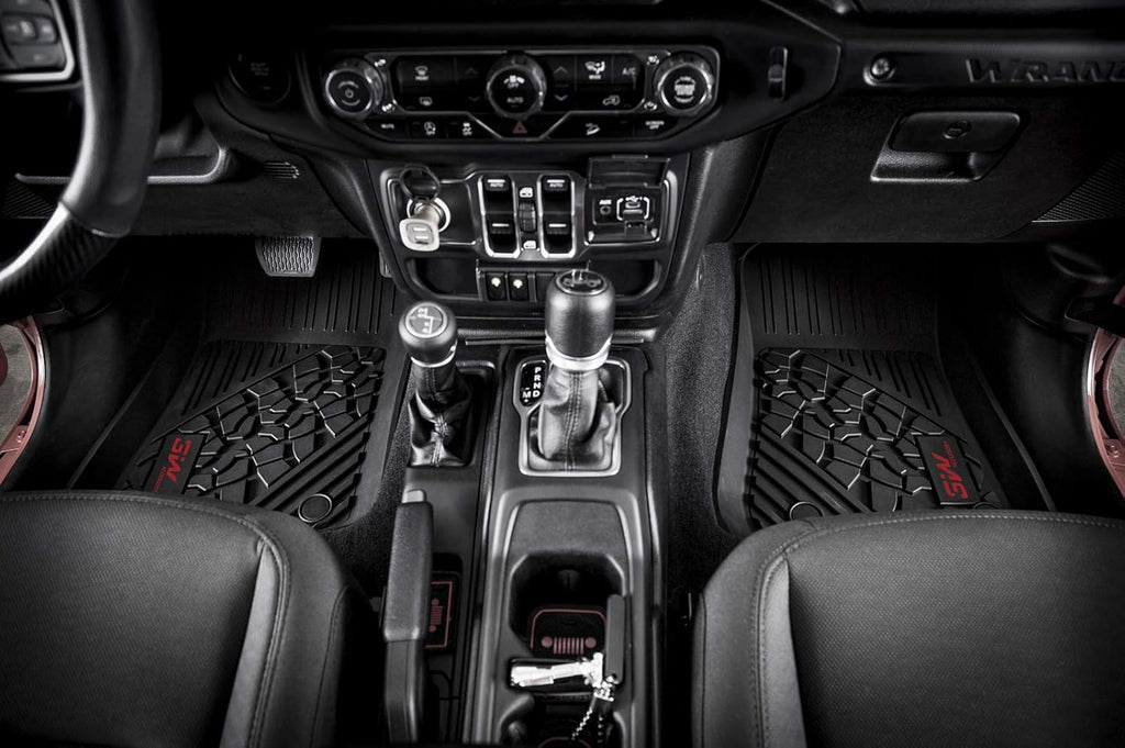Black Cargo Mat for Jeep Wrangler JL 2018-2021 4-Door Trunk Liner N226464