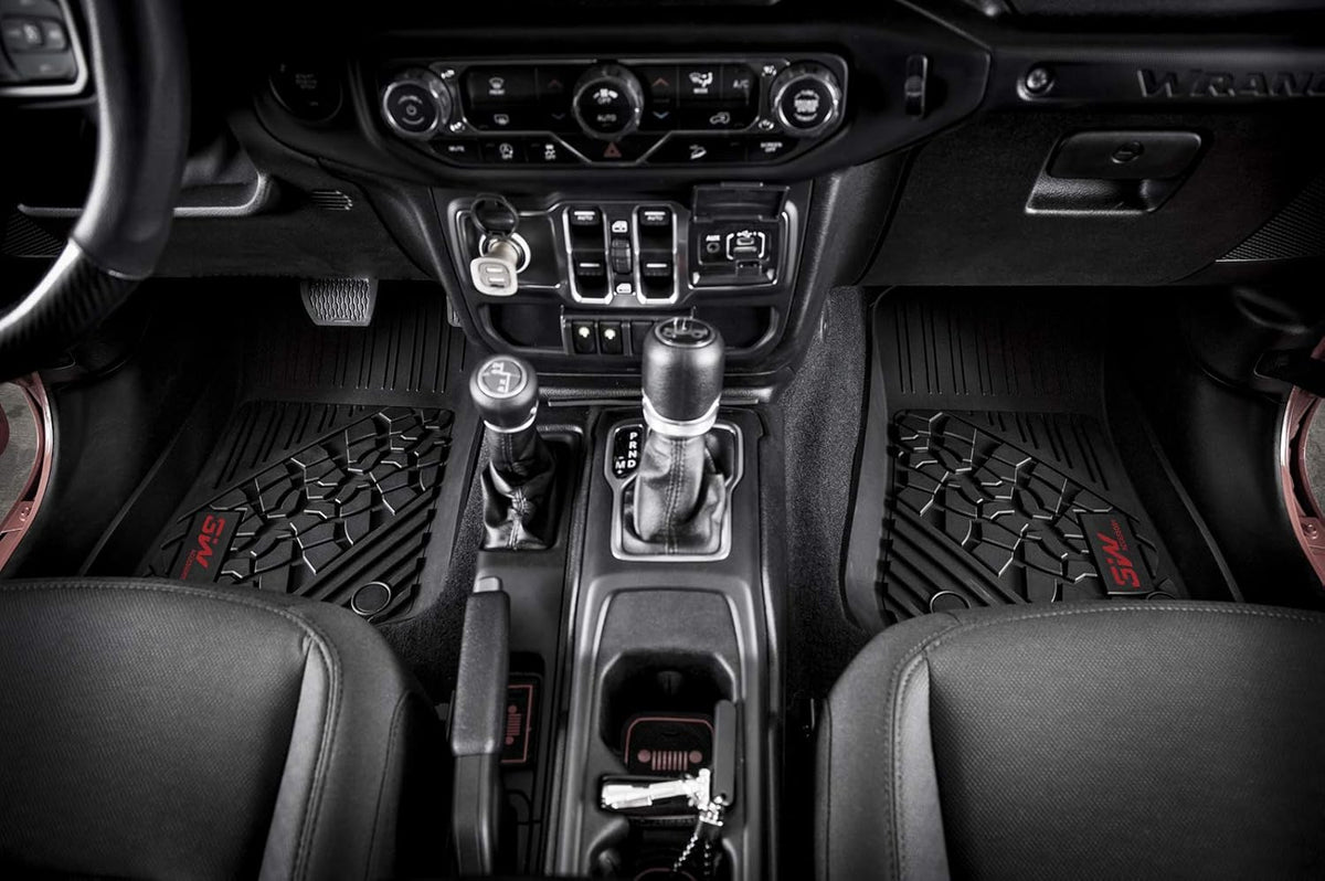 Black Cargo Mat for Jeep Wrangler JL 2018-2021 4-Door Trunk Liner N226464