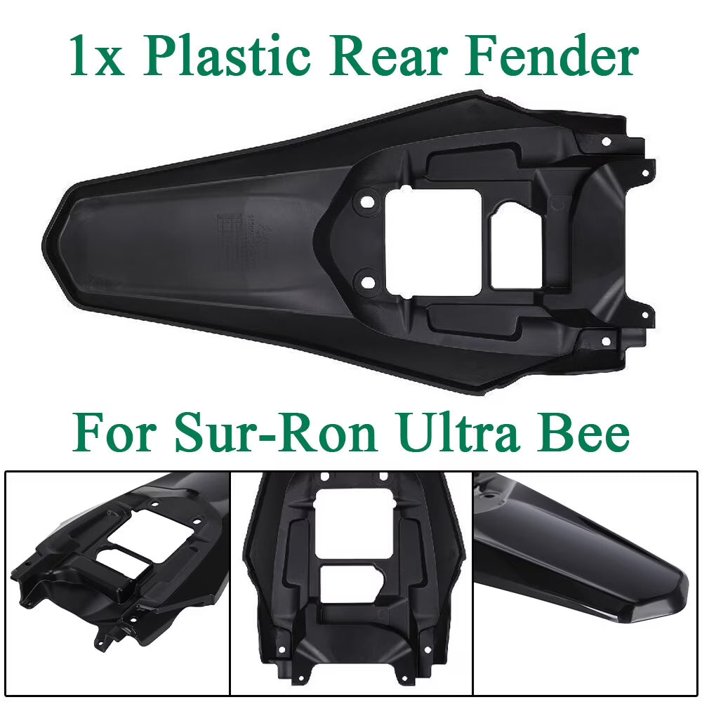 Black Plastic Dirt Bike Rear Fender Mudguard G845490