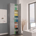 Office Cabinet with 5 Storage Shelves Two Doors Chipboard Letter File Cabinet Q925632