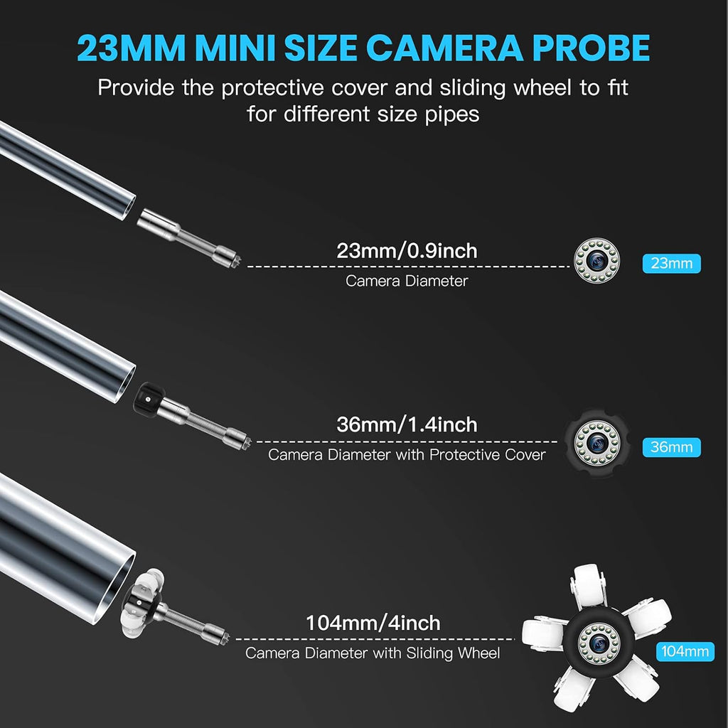 23mm HD 720P Sewer Camera with 9 LCD Monitor S178