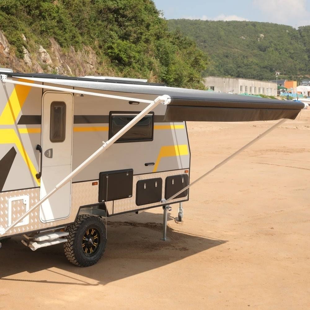 Brown Fade Retractable RV Patio Awning F20766