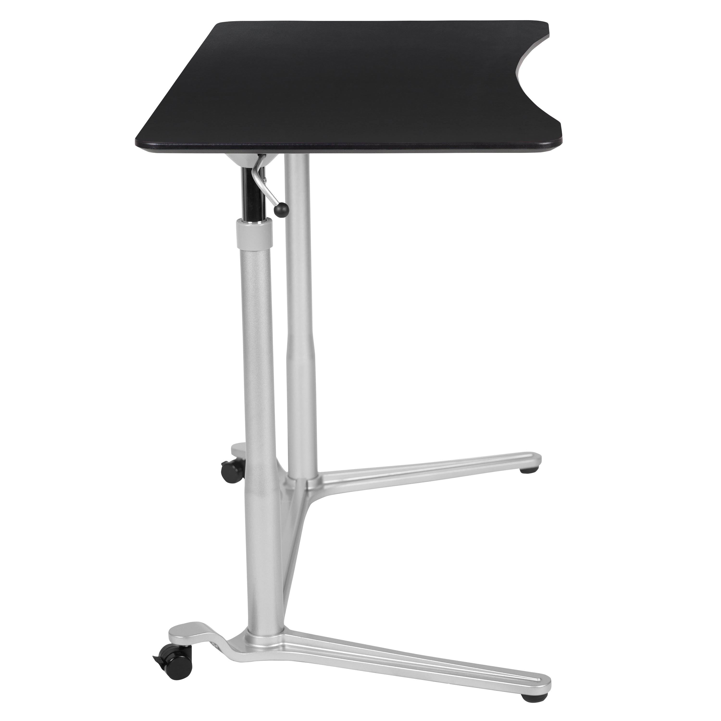 Black Sit-Stand Computer Desk I259