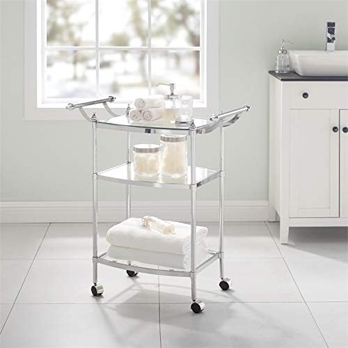 Metal Bar Cart in Chrome E445228