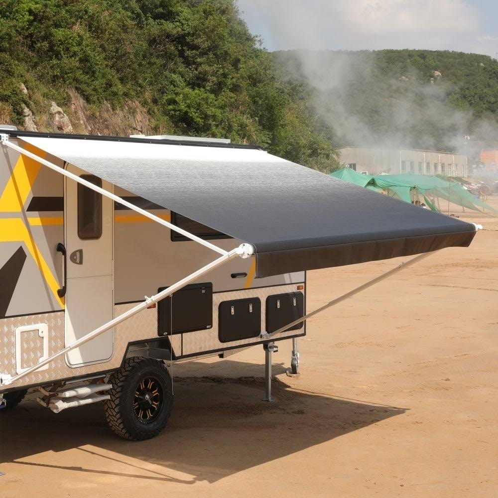 Brown Fade Retractable RV Patio Awning F20766