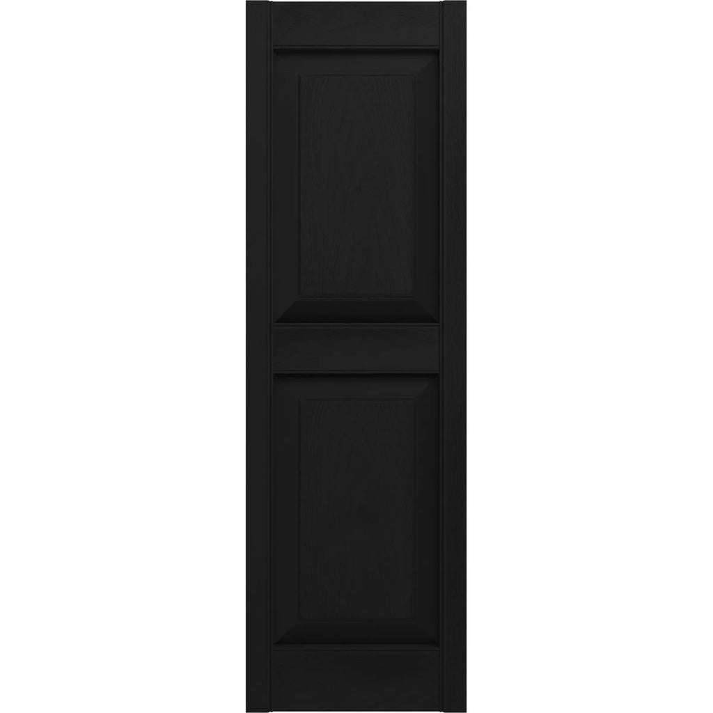 Black Raised Panel Shutters Per Pair G72754