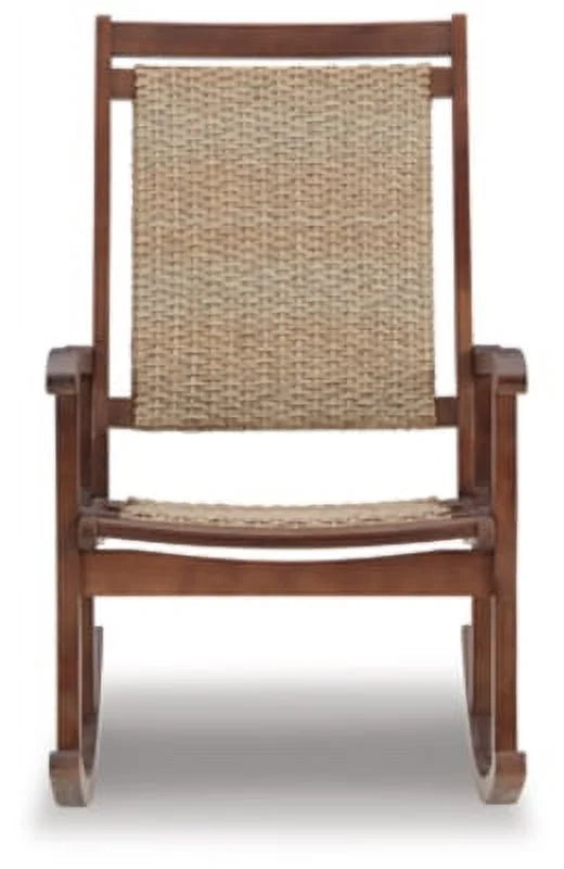 Brown/Natural Rocking Chair E156