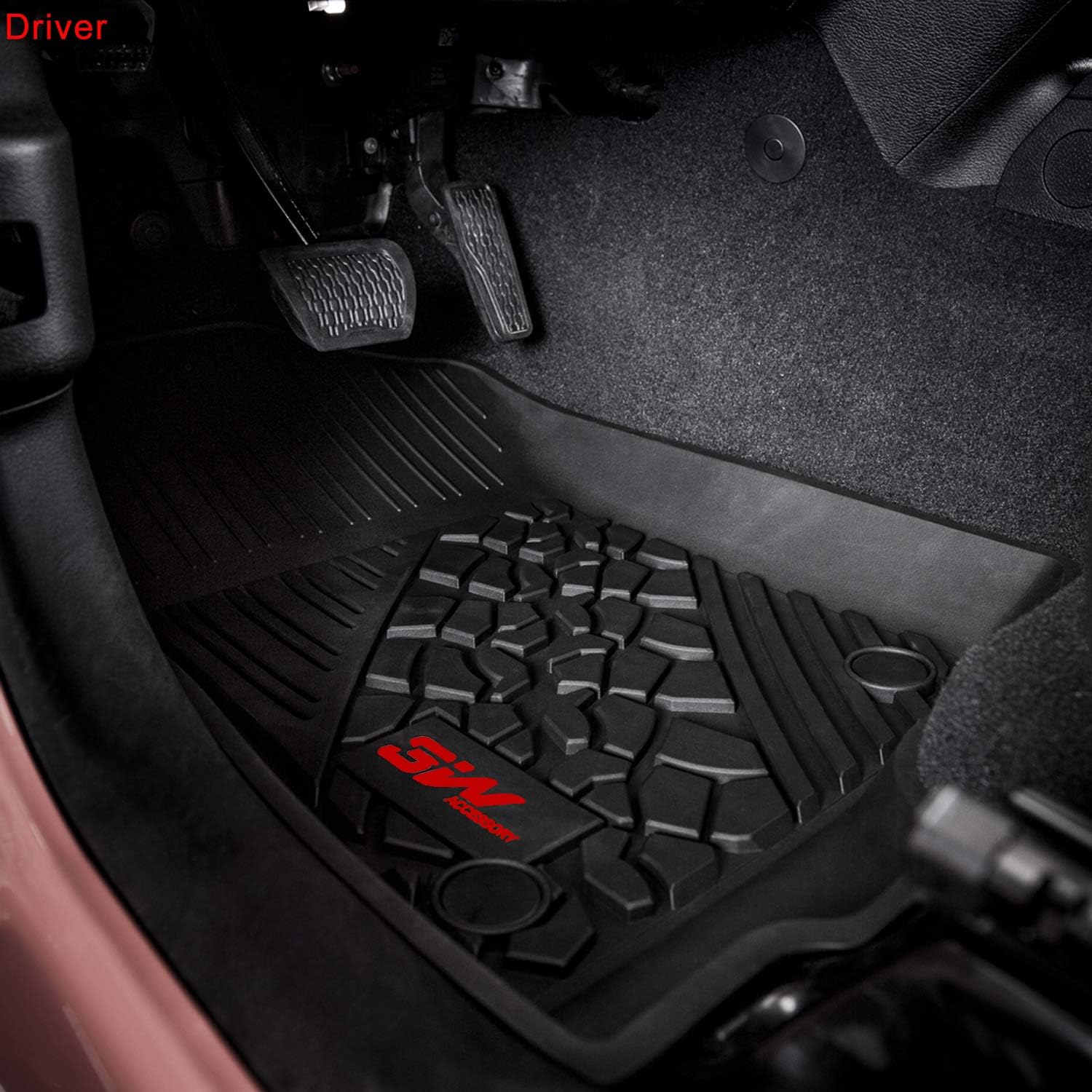 Black Cargo Mat for Jeep Wrangler JL 2018-2021 4-Door Trunk Liner N226464