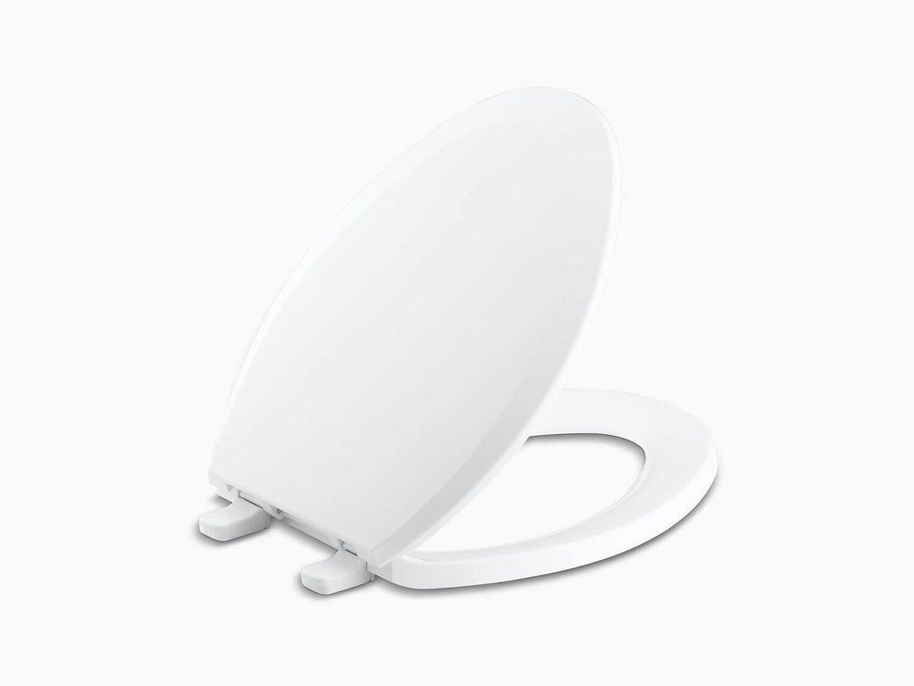 Elongated Toilet Seat with Quick-Release Hinges H683053