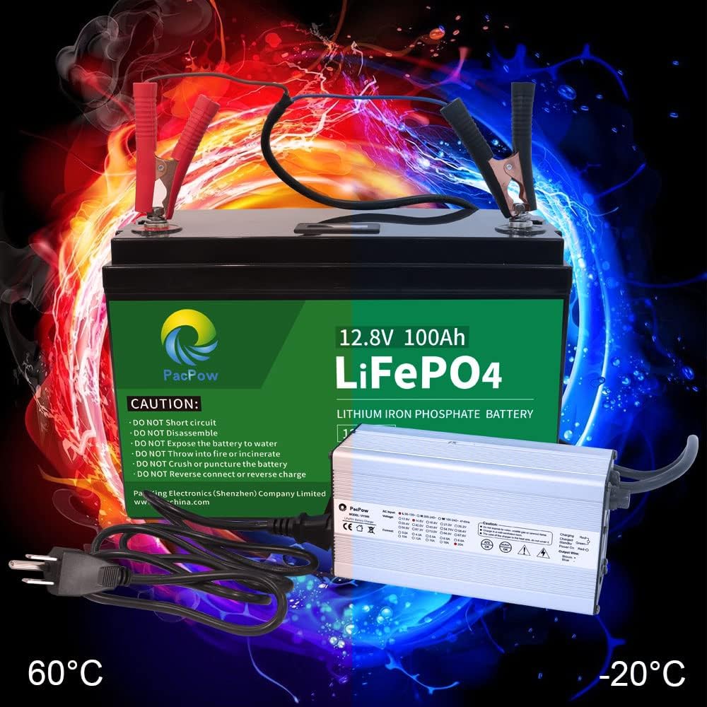 14.6V 20A AC/DC Battery Charger for 12.8V Lithium Iron Phosphate LiFePO4 Battery M7095