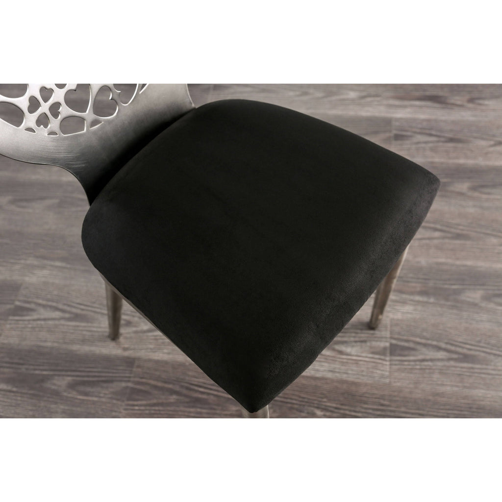 Silver Side Chairs (Set of 2) D900188