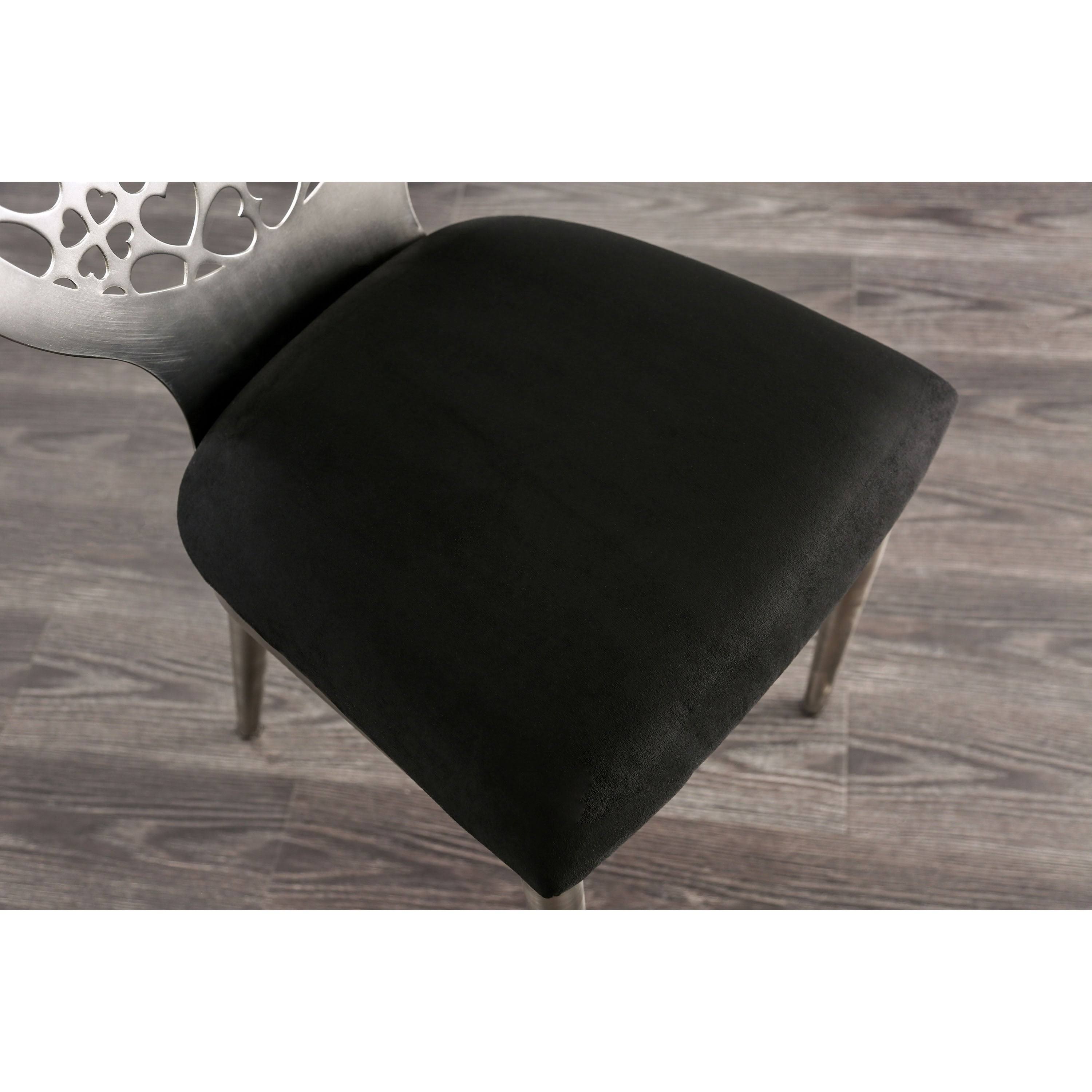 Silver Side Chairs (Set of 2) D900188